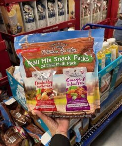 Hạt và trái cây tổng hợp Nature’s Garden Trail Mix Snack Packs – Multi Pack 24 Gói Mỹ