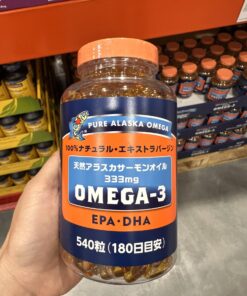 Viên Uống Dầu Cá Hồi Tự Nhiên Pure Alaska Omega Wild Salmon Oil 333mg – Hộp 540 Viên Nhật Bản Viên Uống Dầu Cá Hồi Tự Nhiên Pure Alaska Omega Wild Salmon Oil 333mg – Hộp 540 Viên Nhật Bản - Yêu Hàng Ngoại