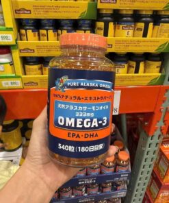 Viên Uống Dầu Cá Hồi Tự Nhiên Pure Alaska Omega Wild Salmon Oil 333mg – Hộp 540 Viên Nhật Bản Viên Uống Dầu Cá Hồi Tự Nhiên Pure Alaska Omega Wild Salmon Oil 333mg – Hộp 540 Viên Nhật Bản - Yêu Hàng Ngoại