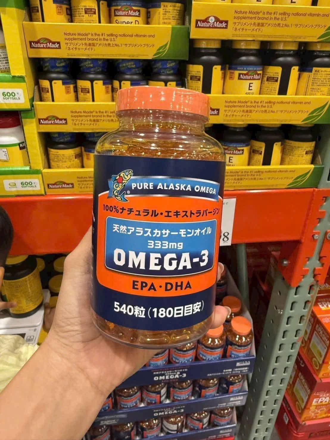 Viên Uống Dầu Cá Hồi Tự Nhiên Pure Alaska Omega Wild Salmon Oil 333mg – Hộp 540 Viên Nhật Bản Viên Uống Dầu Cá Hồi Tự Nhiên Pure Alaska Omega Wild Salmon Oil 333mg – Hộp 540 Viên Nhật Bản - Ảnh 4