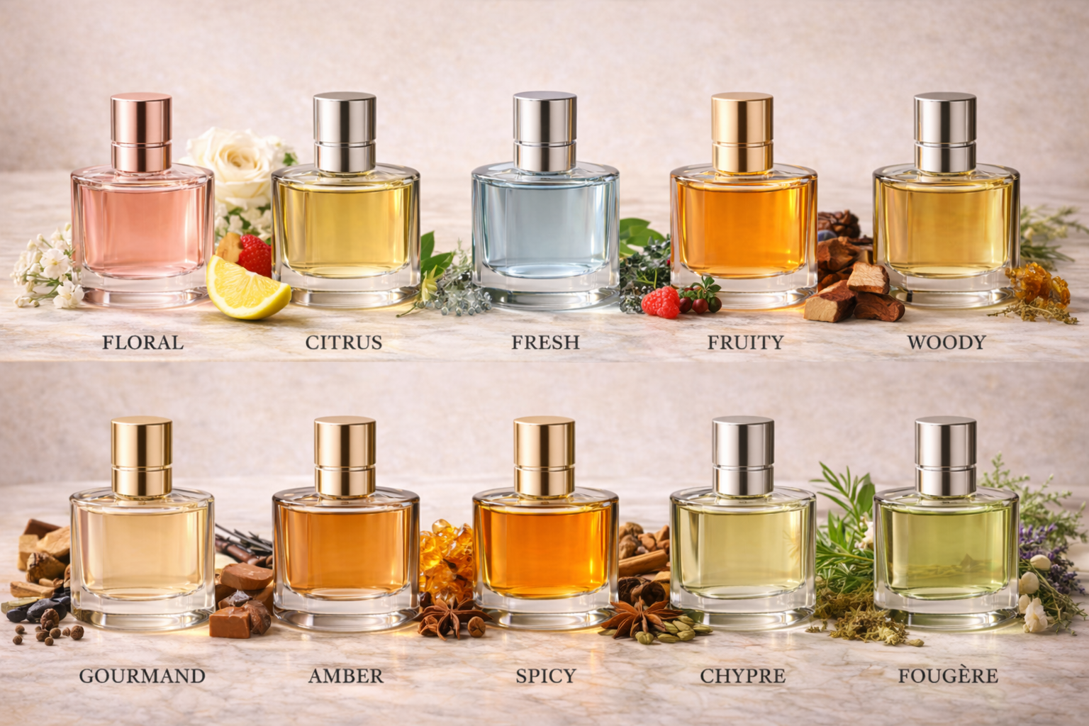 Các nhóm hương nước hoa là gì? Cách phân biệt và chọn mùi dễ nhất Các nhóm hương nước hoa là gì? Cách phân biệt và chọn mùi dễ nhất - Yêu Hàng Ngoại