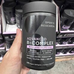 Viên uống Sports Research Advanced B-Complex 180 viên