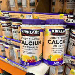 Kẹo Dẻo Bổ Sung Canxi Kirkland Adult Gummies Calcium 500mg with D3 & Zinc (120 Viên) Của Mỹ