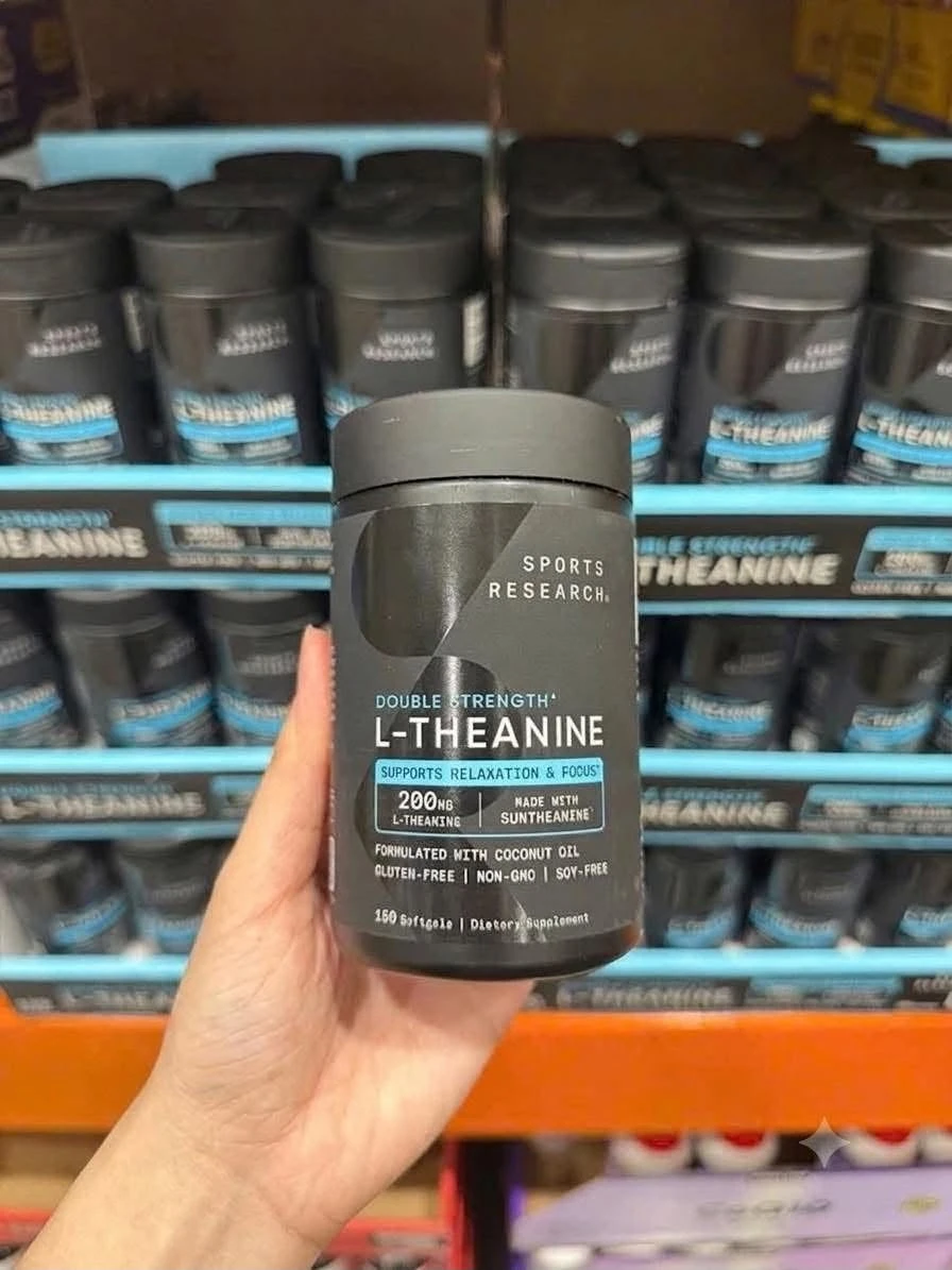 Viên Uống L-Theanine Sports Research 200mg Mỹ Hỗ Trợ Giảm Căng Thẳng Viên Uống L-Theanine Sports Research 200mg Mỹ Hỗ Trợ Giảm Căng Thẳng - Yêu Hàng Ngoại