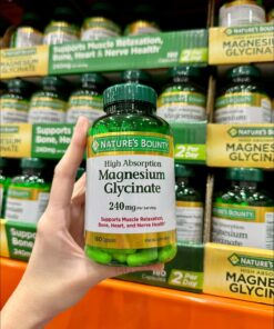 Viên Uống Nature's Bounty High Absorption Magnesium Glycinate 240mg Mỹ