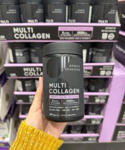 Viên uống Sports Research Multi Collagen hỗ trợ tóc da móng