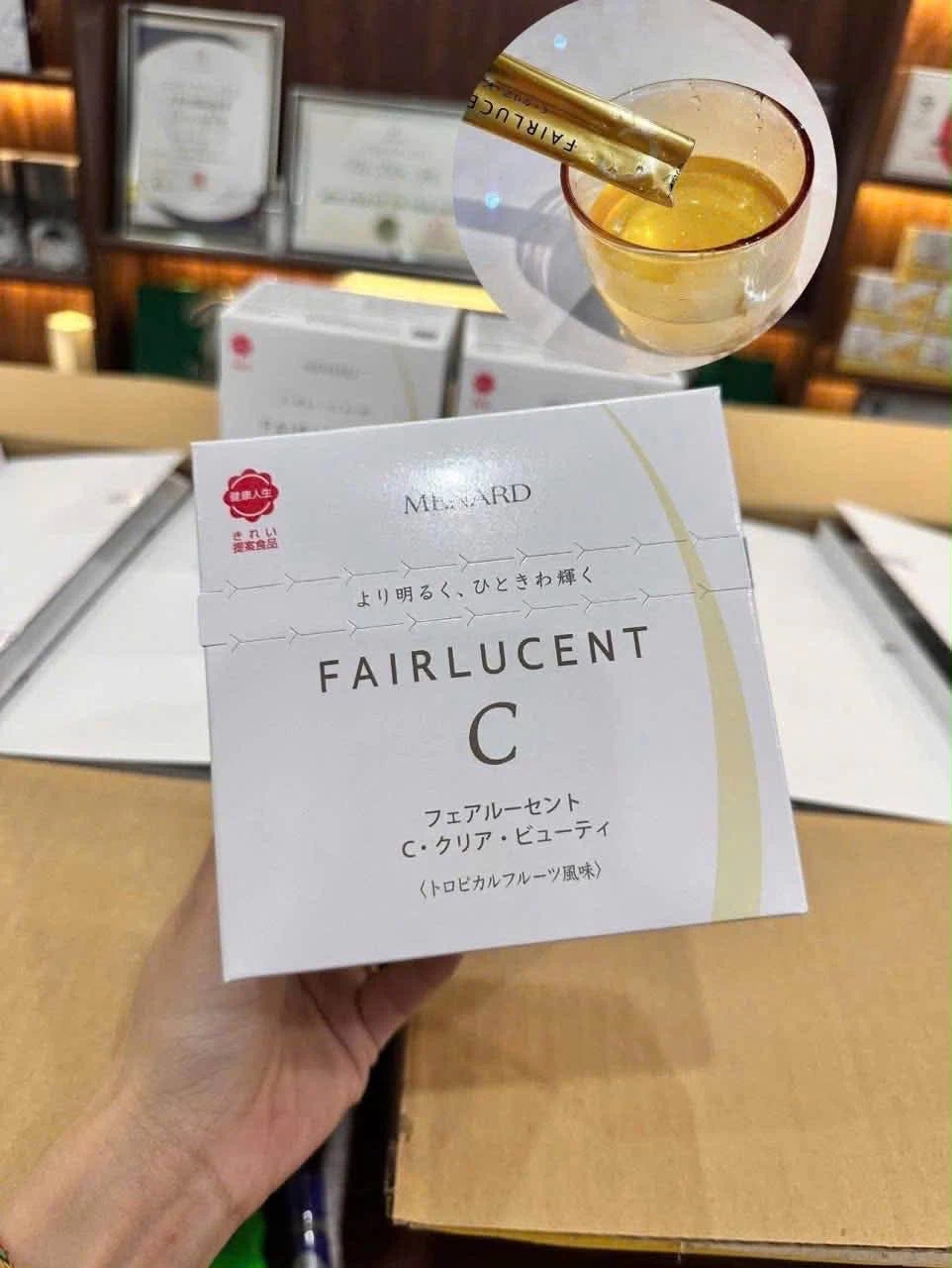 Bột Uống Hỗ Trợ Sáng Da Menard Fairlucent C Clear Beauty Nhật Bản Bột Uống Hỗ Trợ Sáng Da Menard Fairlucent C Clear Beauty Nhật Bản - Yêu Hàng Ngoại