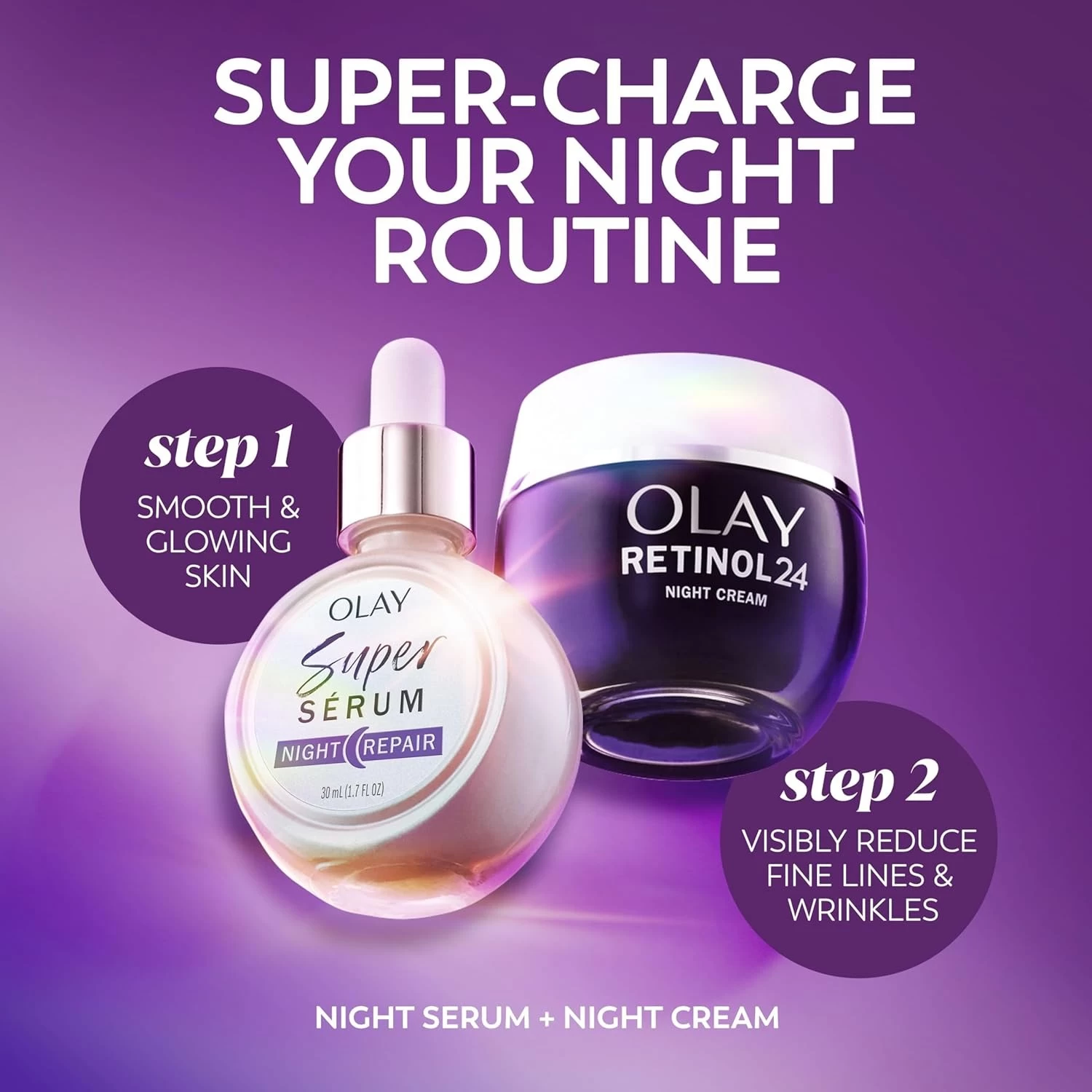 Tinh Chất Phục Hồi Ban Đêm Olay Super Serum Night Repair 30ml Tinh Chất Phục Hồi Ban Đêm Olay Super Serum Night Repair 30ml - Yêu Hàng Ngoại