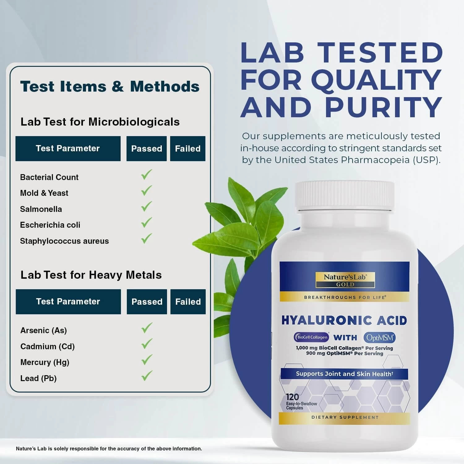 Viên Uống Cấp Nước Đẹp Da Nature's Lab Gold Hyaluronic Acid Mỹ Viên Uống Cấp Nước Đẹp Da Nature's Lab Gold Hyaluronic Acid Mỹ - Ảnh 6