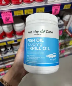 Dầu Cá & Dầu Nhuyễn Thể Healthy Care Fish Oil + Krill Oil 400 Viên Úc
