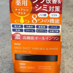 Gel Dưỡng Meishoku Medi Shot Wrinkle & White All In One Nhật Bản