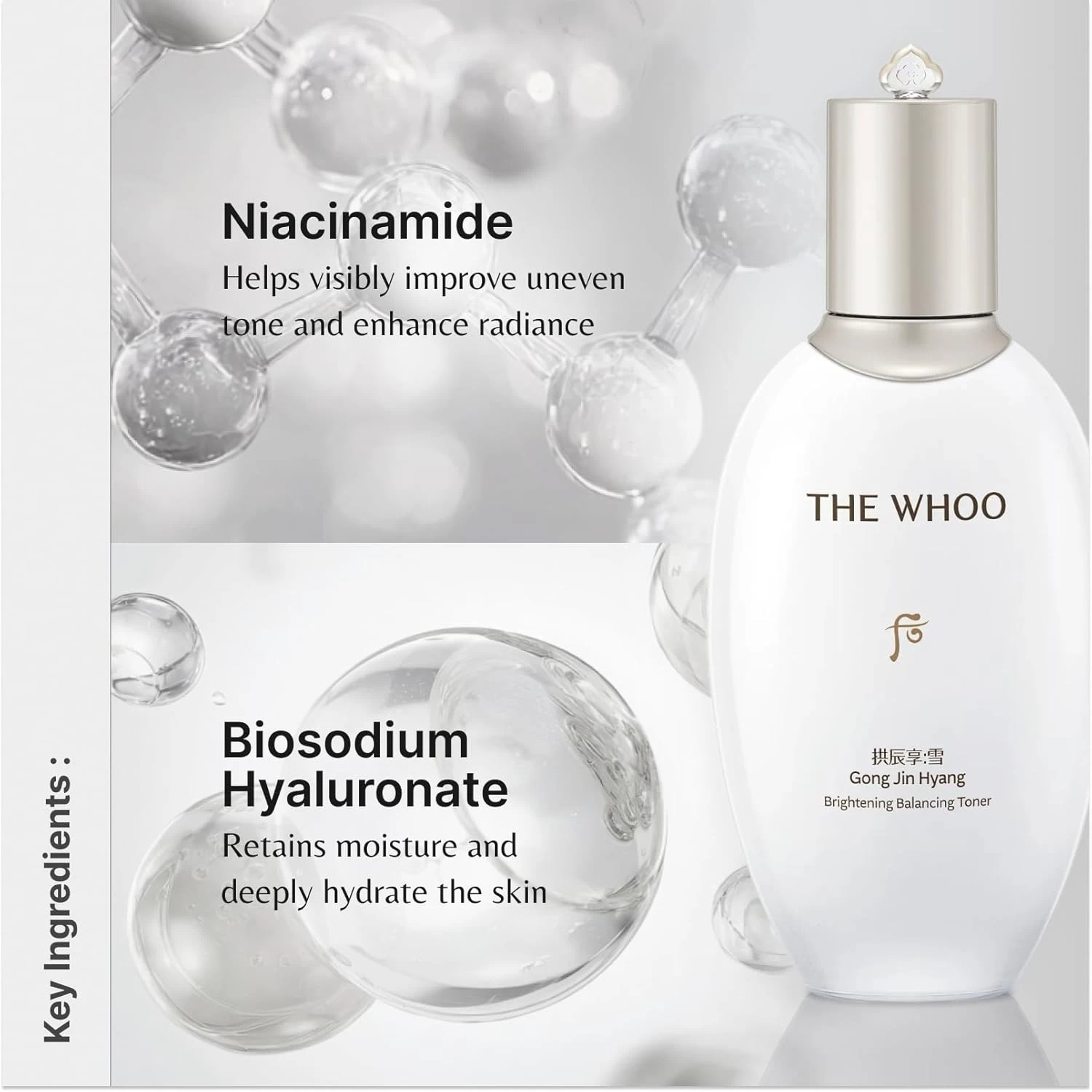 Nước Cân Bằng THE WHOO Gong Jin Hyang Brightening Balancing Toner Nước Cân Bằng THE WHOO Gong Jin Hyang Brightening Balancing Toner - Ảnh 4