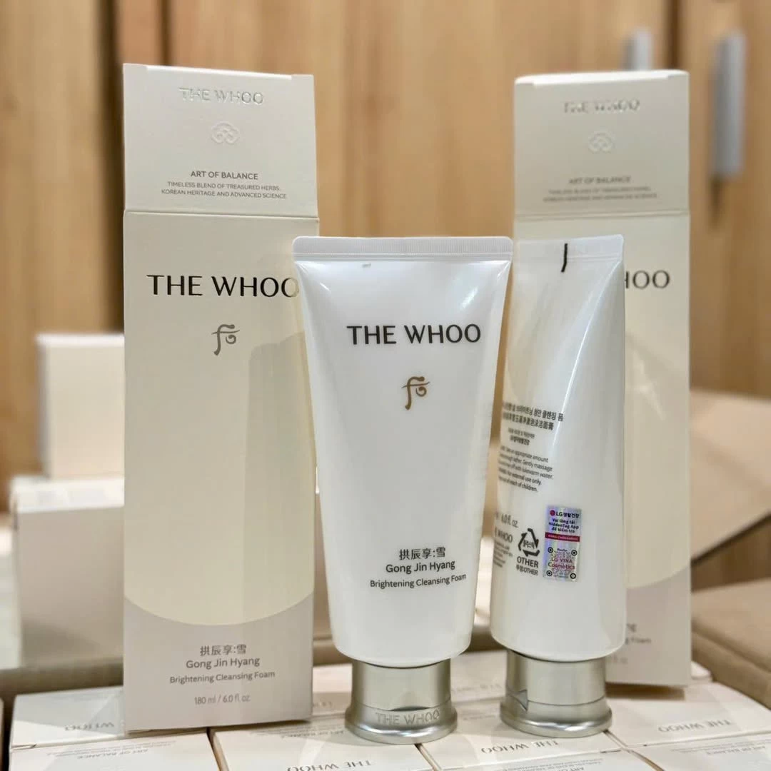 Sữa Rửa Mặt Dưỡng Sáng THE WHOO Seol Brightening Cleansing Foam 180ml Sữa Rửa Mặt Dưỡng Sáng THE WHOO Seol Brightening Cleansing Foam 180ml - Yêu Hàng Ngoại