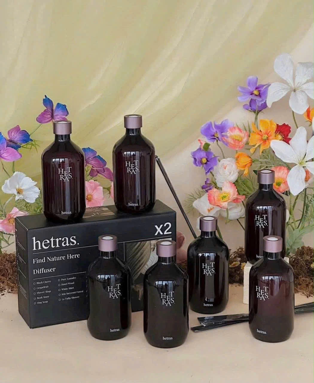 Tinh Dầu Tán Hương Hetras Premium Diffuser 500ml Hàn Quốc Tinh Dầu Tán Hương Hetras Premium Diffuser 500ml Hàn Quốc - Yêu Hàng Ngoại