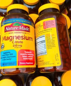 Viên Uống Bổ Sung Magie Hữu Cơ Nature Made Magnesium Citrate 250mg – Hộp 180 Viên (Mỹ) Viên Uống Bổ Sung Magie Hữu Cơ Nature Made Magnesium Citrate 250mg – Hộp 180 Viên (Mỹ) - Yêu Hàng Ngoại