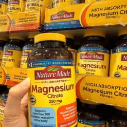 Viên Uống Bổ Sung Magie Hữu Cơ Nature Made Magnesium Citrate 250mg – Hộp 180 Viên (Mỹ) Viên Uống Bổ Sung Magie Hữu Cơ Nature Made Magnesium Citrate 250mg – Hộp 180 Viên (Mỹ) - Yêu Hàng Ngoại