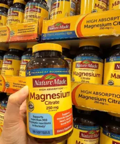 Viên Uống Bổ Sung Magie Hữu Cơ Nature Made Magnesium Citrate 250mg – Hộp 180 Viên (Mỹ) Viên Uống Bổ Sung Magie Hữu Cơ Nature Made Magnesium Citrate 250mg – Hộp 180 Viên (Mỹ) - Yêu Hàng Ngoại