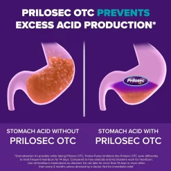 Viên Uống Hỗ Trợ Giảm Ợ Nóng Prilosec OTC Omeprazole 20mg Mỹ - Yêu Hàng Ngoại