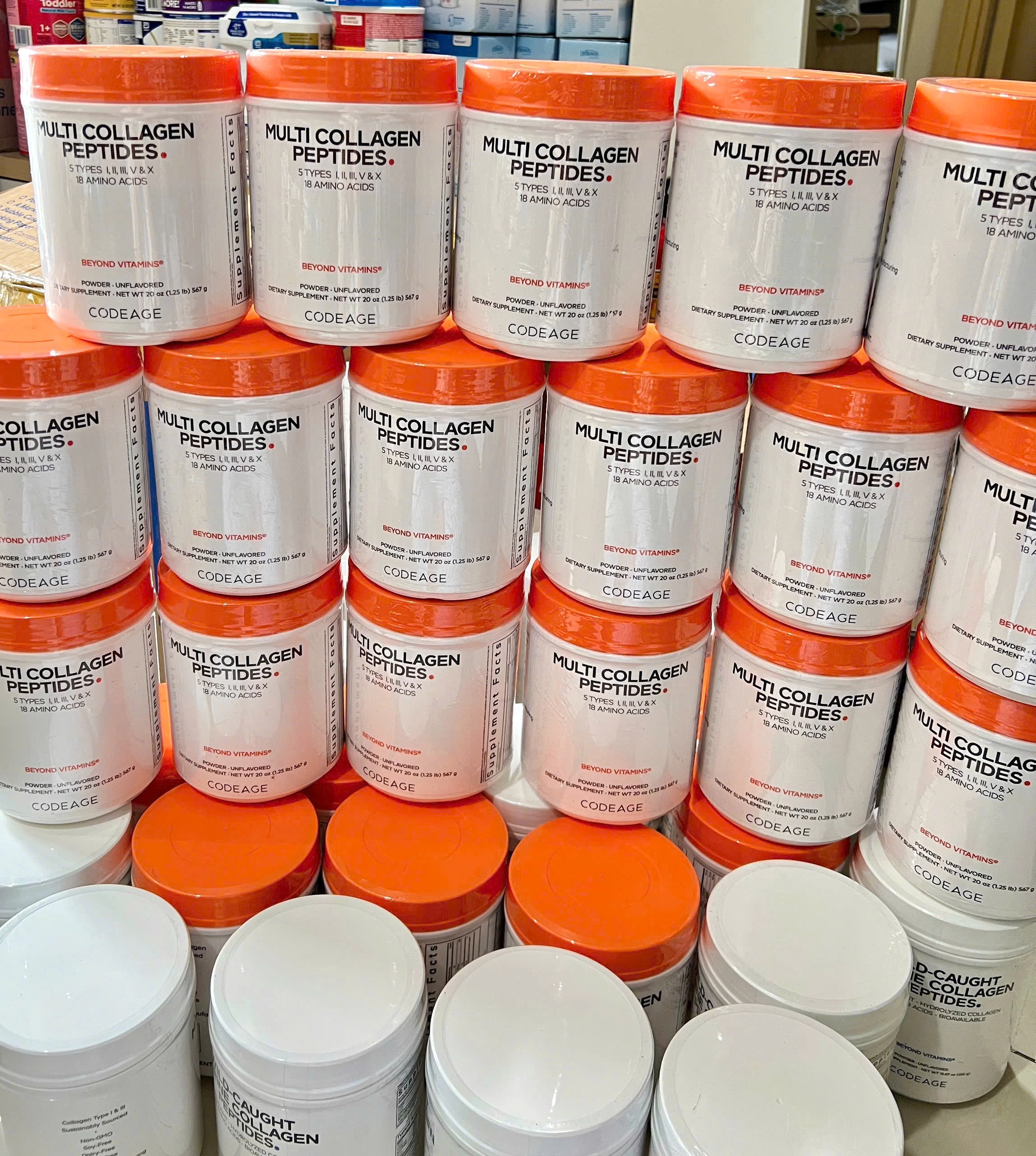 Bột Codeage Multi Collagen Peptides 5 Tuýp Mỹ (Hộp Lớn 567g) Mỹ Bột Codeage Multi Collagen Peptides 5 Tuýp Mỹ (Hộp Lớn 567g) Mỹ - Yêu Hàng Ngoại