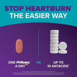 Viên Uống Hỗ Trợ Giảm Ợ Nóng Prilosec OTC Omeprazole 20mg Mỹ - Yêu Hàng Ngoại