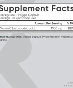 Viên Uống Sports Research Vitamin C High Potency 1000mg Mỹ Viên Uống Sports Research Vitamin C High Potency 1000mg Mỹ - Yêu Hàng Ngoại