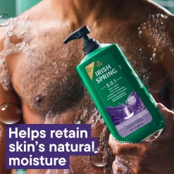 Sữa Tắm Gội Rửa Mặt Nam Irish Spring 5 in 1 Eucalyptus & Bergamot (887ml) Sữa Tắm Gội Rửa Mặt Nam Irish Spring 5 in 1 Eucalyptus & Bergamot (887ml) - Yêu Hàng Ngoại