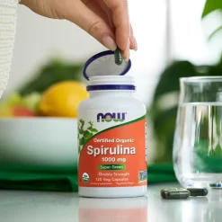 Tảo Xoắn Hữu Cơ NOW Certified Organic Spirulina 1000mg Mỹ Tảo Xoắn Hữu Cơ NOW Certified Organic Spirulina 1000mg Mỹ - Yêu Hàng Ngoại