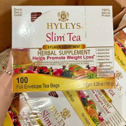 Trà Thảo Mộc Hỗ Trợ Giảm Cân Hyleys Slim Tea 9 Vị Trái Cây (Hộp 100 Gói)