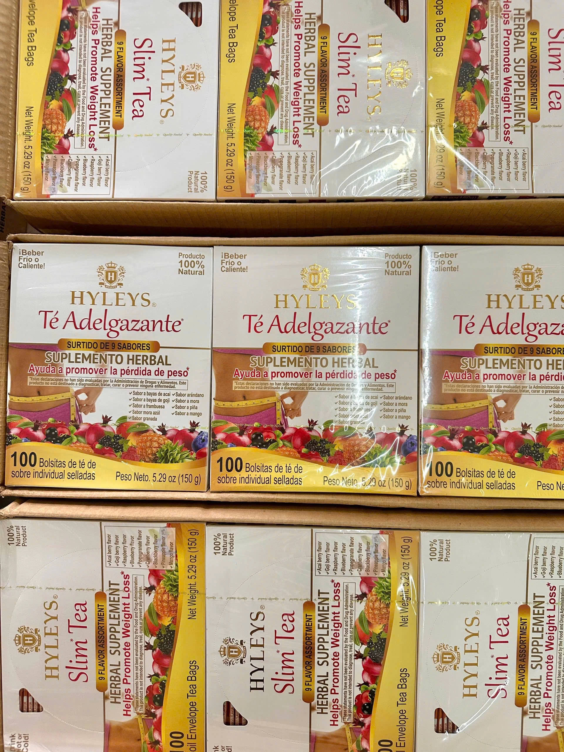 Trà Thảo Mộc Hỗ Trợ Giảm Cân Hyleys Slim Tea 9 Vị Trái Cây (Hộp 100 Gói) Trà Thảo Mộc Hỗ Trợ Giảm Cân Hyleys Slim Tea 9 Vị Trái Cây (Hộp 100 Gói) - Yêu Hàng Ngoại