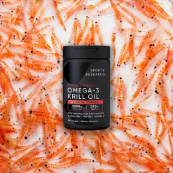 Viên Uống Dầu Nhuyễn Thể Sports Research Double Strength Omega-3 Krill Oil 1000mg Viên Uống Dầu Nhuyễn Thể Sports Research Double Strength Omega-3 Krill Oil 1000mg - Yêu Hàng Ngoại