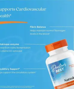 Viên Uống Doctor's Best Nattokinase 2000 FUs Viên Uống Doctor's Best Nattokinase 2000 FUs - Yêu Hàng Ngoại