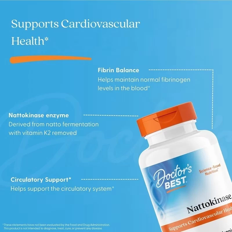 Viên Uống Doctor's Best Nattokinase 2000 FUs Viên Uống Doctor's Best Nattokinase 2000 FUs - Ảnh 4