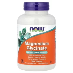 Alternative view of Viên Uống NOW Magnesium Glycinate – Hỗ Trợ Thần Kinh & Cơ Bắp