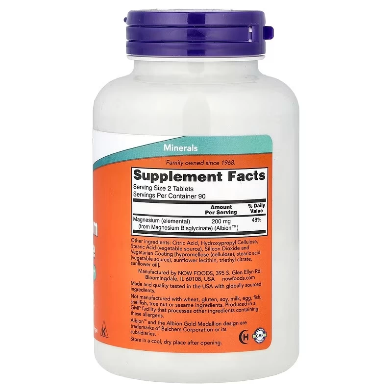 Viên Uống NOW Magnesium Glycinate – Hỗ Trợ Thần Kinh & Cơ Bắp Viên Uống NOW Magnesium Glycinate – Hỗ Trợ Thần Kinh & Cơ Bắp - Ảnh 3