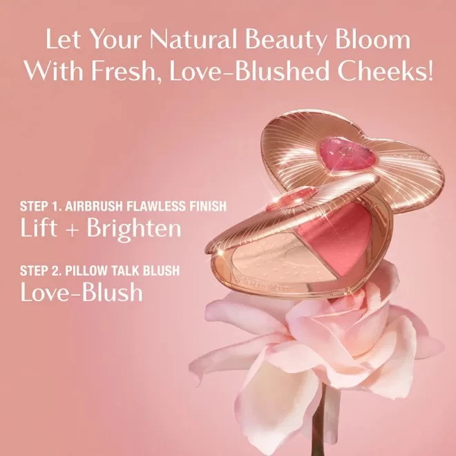 Bảng Phấn Má & Bắt Sáng Charlotte Tilbury Pillow Talk Beauty Soulmates Face Palette (Pink & Rosewood) Bảng Phấn Má & Bắt Sáng Charlotte Tilbury Pillow Talk Beauty Soulmates Face Palette (Pink & Rosewood) - Ảnh 10