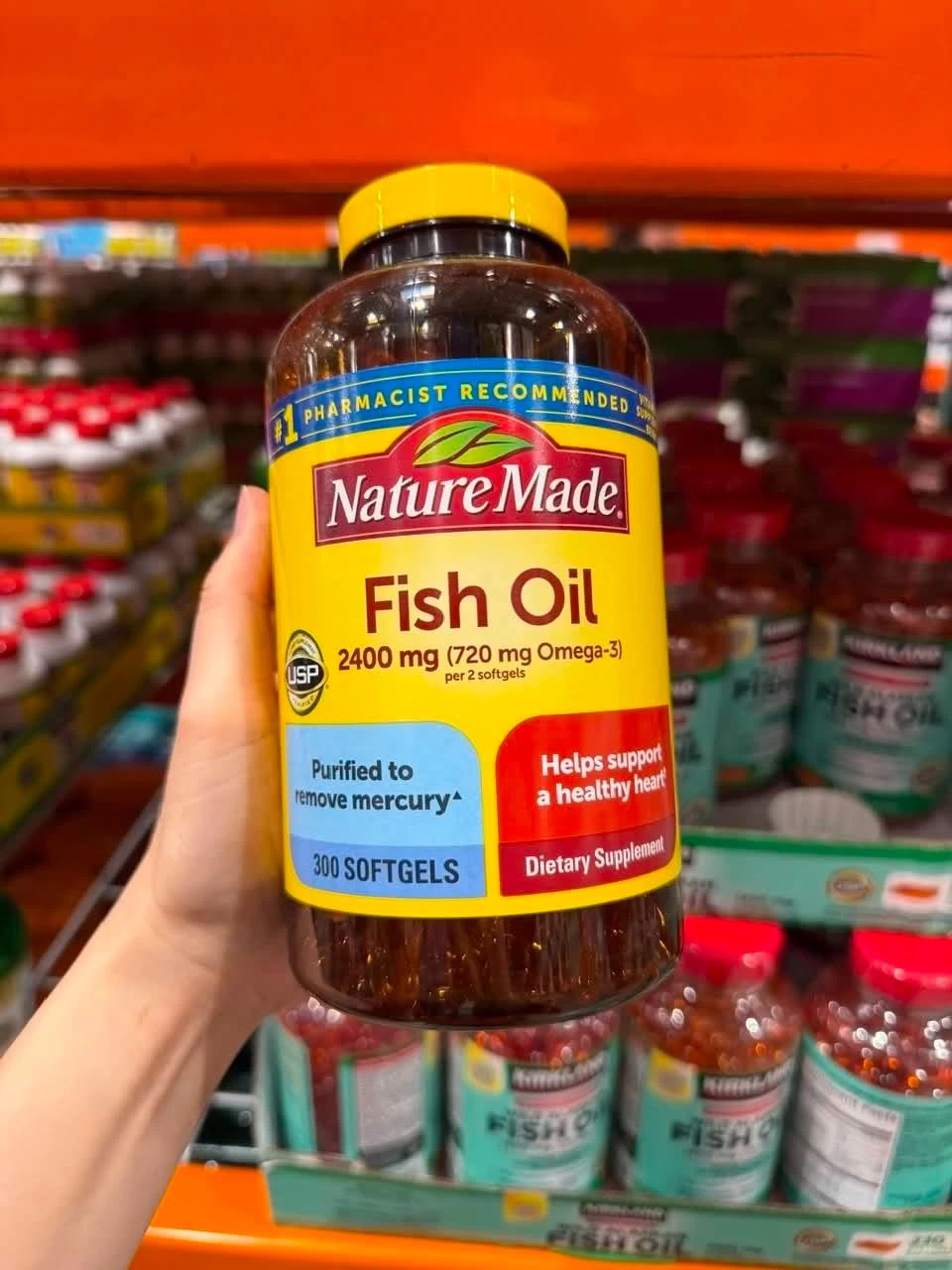 Viên Uống Dầu Cá Nature Made Fish Oil 2400mg Viên Uống Dầu Cá Nature Made Fish Oil 2400mg - Ảnh 2