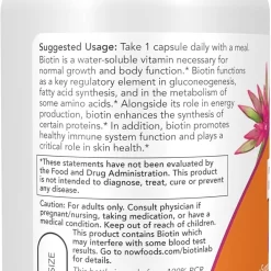 Viên Uống NOW Biotin 5,000 mcg – Hỗ Trợ Năng Lượng & Tóc Móng Viên Uống NOW Biotin 5,000 mcg – Hỗ Trợ Năng Lượng & Tóc Móng - Yêu Hàng Ngoại