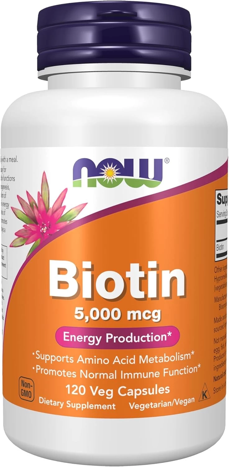 Viên Uống NOW Biotin 5,000 mcg – Hỗ Trợ Năng Lượng & Tóc Móng Viên Uống NOW Biotin 5,000 mcg – Hỗ Trợ Năng Lượng & Tóc Móng - Ảnh 5