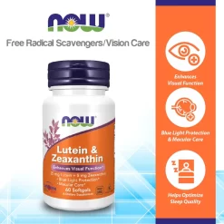 Alternative view of Viên Uống Bổ Mắt NOW Lutein & Zeaxanthin (25mg/5mg)