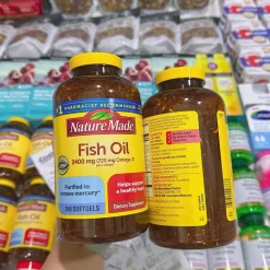 Mỹ phẩm Nhật nội địa chính hãng Viên Uống Dầu Cá Nature Made Fish Oil 2400mg