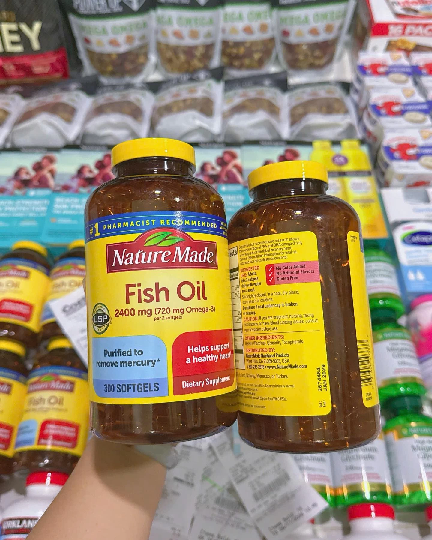 Viên Uống Dầu Cá Nature Made Fish Oil 2400mg Viên Uống Dầu Cá Nature Made Fish Oil 2400mg - Yêu Hàng Ngoại