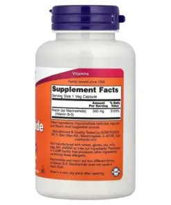 Viên Uống Niacinamide 500 mg NOW – Hỗ Trợ Chuyển Hóa Năng Lượng (Hộp 100 Viên) Viên Uống Niacinamide 500 mg NOW – Hỗ Trợ Chuyển Hóa Năng Lượng (Hộp 100 Viên) - Yêu Hàng Ngoại