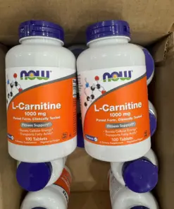 Viên Uống NOW L-Carnitine 1000 mg – Hỗ Trợ Chuyển Hóa Chất Béo & Năng Lượng