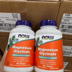 Viên Uống NOW Magnesium Glycinate – Hỗ Trợ Thần Kinh & Cơ Bắp