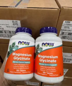Viên Uống NOW Magnesium Glycinate – Hỗ Trợ Thần Kinh & Cơ Bắp