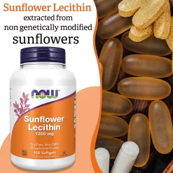 Viên Uống NOW Sunflower Lecithin 1200 mg – Hỗ Trợ Hệ Thần Kinh Khỏe Mạnh Viên Uống NOW Sunflower Lecithin 1200 mg – Hỗ Trợ Hệ Thần Kinh Khỏe Mạnh - Yêu Hàng Ngoại