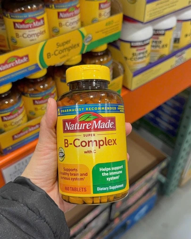 Viên Uống Vitamin Nature Made Super B-Complex with C Mỹ Viên Uống Vitamin Nature Made Super B-Complex with C Mỹ - Ảnh 2