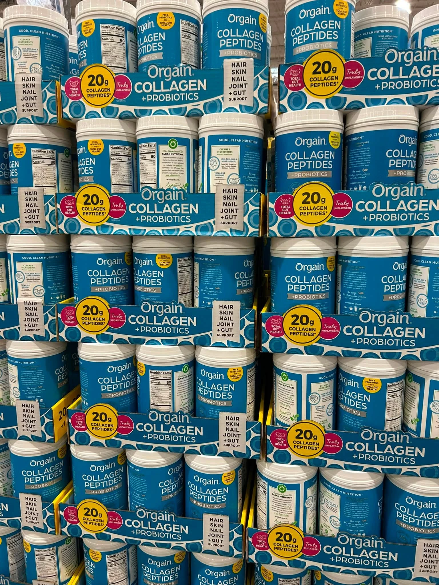 Bột Collagen Thủy Phân Orgain Collagen Peptides + Probiotics – Hộp 726g (Mỹ) Bột Collagen Thủy Phân Orgain Collagen Peptides + Probiotics – Hộp 726g (Mỹ) - Ảnh 4