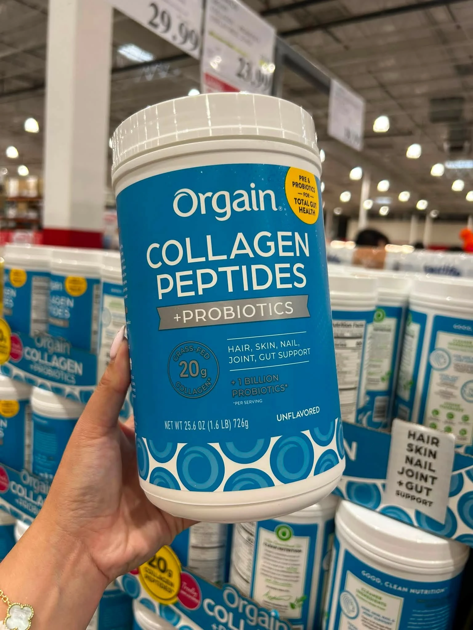 Bột Collagen Thủy Phân Orgain Collagen Peptides + Probiotics – Hộp 726g (Mỹ) Bột Collagen Thủy Phân Orgain Collagen Peptides + Probiotics – Hộp 726g (Mỹ) - Ảnh 3