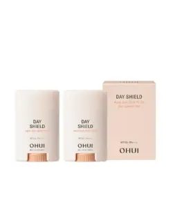 Bộ đôi thỏi chống nắng OHUI Day Shield Aqua Sun Stick To Go SPF50+/PA++++ 14g x 2